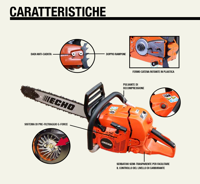 MOTOSEGA ECHO CS 621 SX - immagine 5