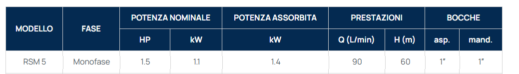 ELETTROPOMPA SOMMERSA SPERONI RSM 5/N - immagine 2