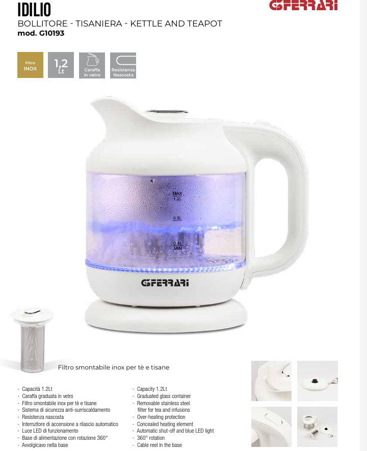 BOLLITORE IDILIO 1,2 L GFERRARI - immagine 2